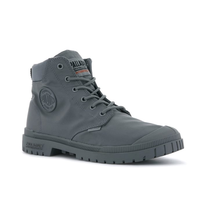 Pánské Boty Palladium Pampa Sp20 Cuff WP+ Tmavě Šedé | CZ RUJ-64X